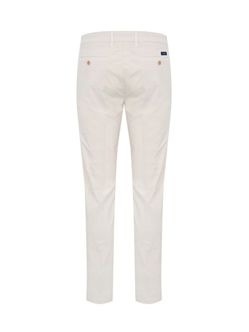 Pantaloni in popeline stretch Bianco FAY | NTM8650187T RSEB209